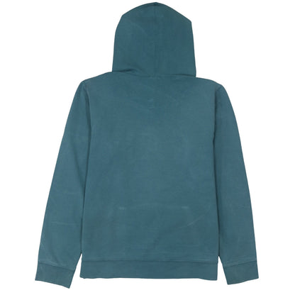 GAP Women Teal Blue Pullover Hoodie Logo Design Size M