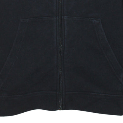 Nike Boys Black Full Zip Hoodie XL 158-170cm Sweatshirt Lined Hooded