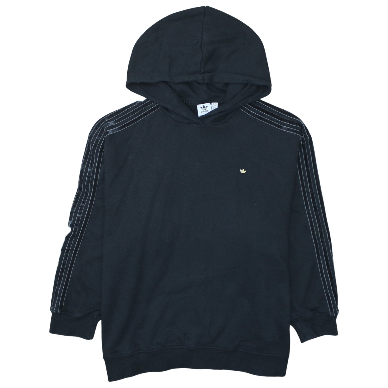 Adidas Women Black Size 16 Pullover Hoodie Cotton Blend