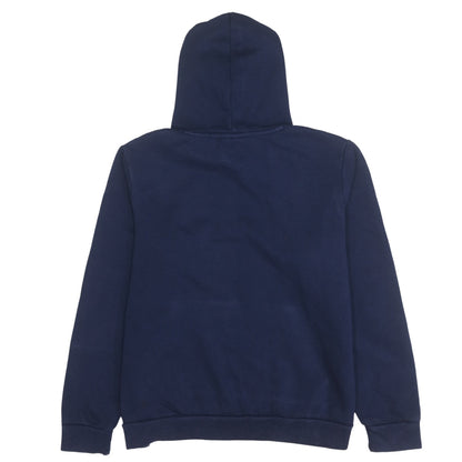 Puma Men's Blue Pullover Hoodie L Sports Fleece Sweatshirt