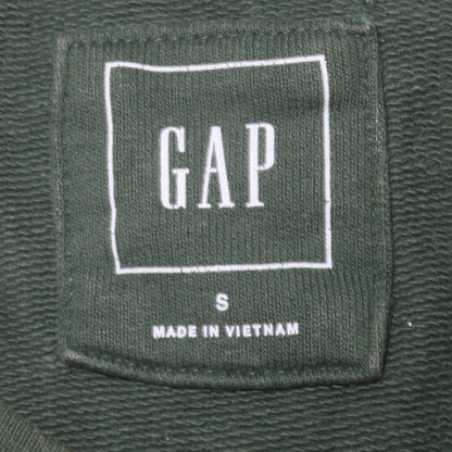 GAP Women Green Small Pullover Sweatshirt Crew Neck Cotton Casual
