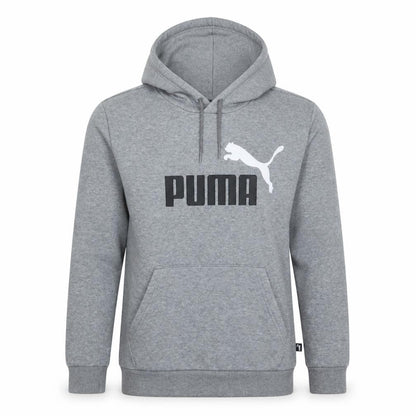 Puma Men's Grey Small Pullover Hoodie Sweatshirt Logo Sportswear