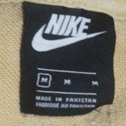 Nike Women Beige Crew Neck Pullover Sweatshirt M Cotton Blend