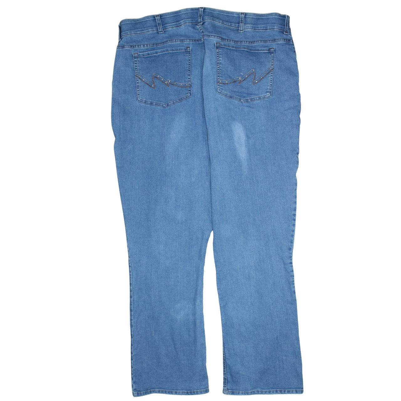 Lee Riders Womens Blue Mid Rise Bootcut Stretch Jeans Size 22