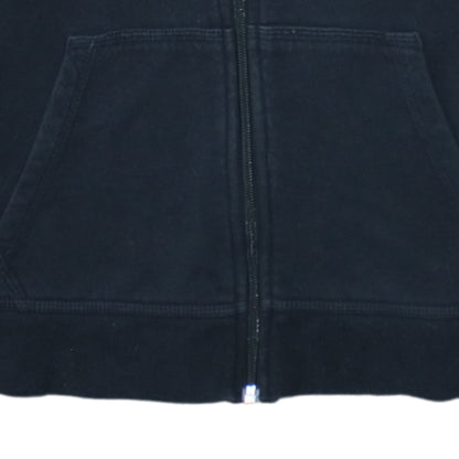 Nike Boys Black Full Zip Hoodie Size 13-15 Years XL Cotton Blend