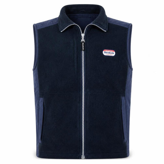 Reebok Men's Black Fleece Bodywarmer Waistcoat Size S