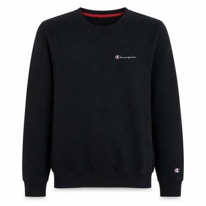 Champion Men's Black Small Pullover Crew Neck Embroidered Sweatshirt