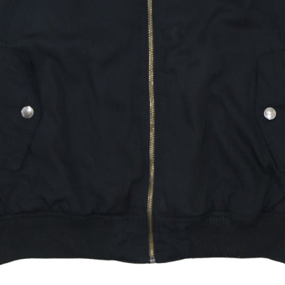 Alcott Men's Black XL Bomber Jacket Cotton Blend Casual Zip Up