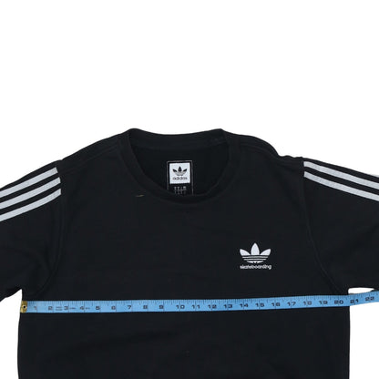 Adidas Men's Black Crew Neck Skateboarding Sweatshirt Size M