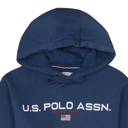 U.S. Polo Assn. Men's Blue Small Pullover Hoodie with Logo