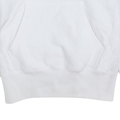 Champion Men's White Medium Pullover Hoodie with Embroidered Logo