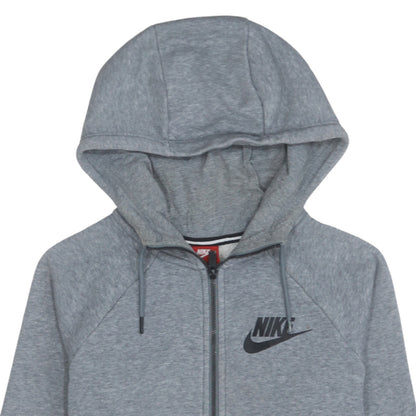 Nike Men's Grey Full Zip Hoodie Size S Sportswear Classic Fit