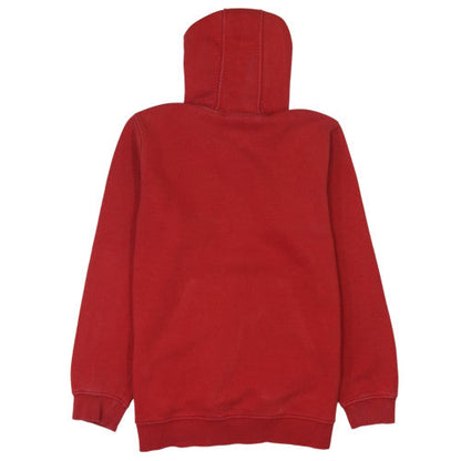 Adidas Boys Red Pullover Hoodie - Size 11-12 Years, Classic Logo Design