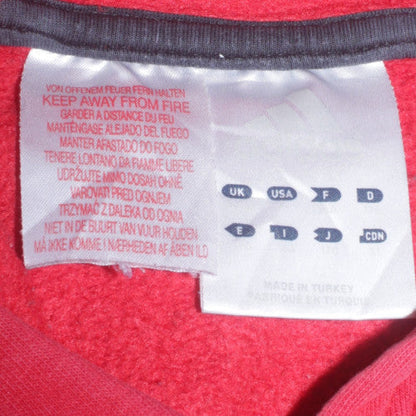 Adidas Boys Red Pullover Hoodie - Size 11-12 Years, Classic Logo Design