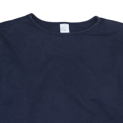 Puma Men's Blue Crew Neck Long Sleeve Pullover Sweatshirt S