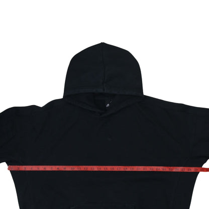 Adidas Womens Black Pullover Hoodie L Relaxed Fit Cotton Blend