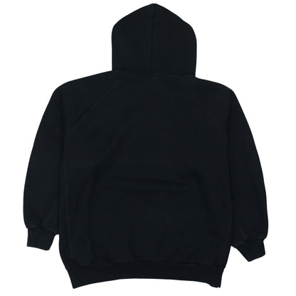 Adidas Womens Black Pullover Hoodie L Relaxed Fit Cotton Blend