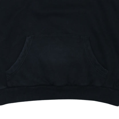 Adidas Womens Black Pullover Hoodie L Relaxed Fit Cotton Blend