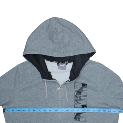 Puma Men's Grey Full Zip Hoodie Size M Regular Fit