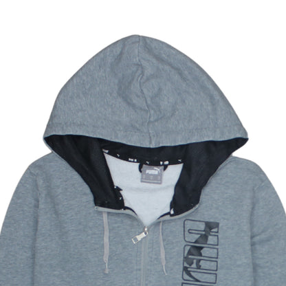 Puma Men's Grey Full Zip Hoodie Size M Regular Fit