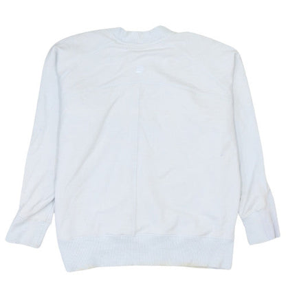 Diesel Men's White Crew Neck Logo Pullover Sweatshirt L
