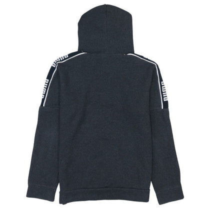 Puma Men's Black Pullover Hoodie S Regular Fit Graphic Logo