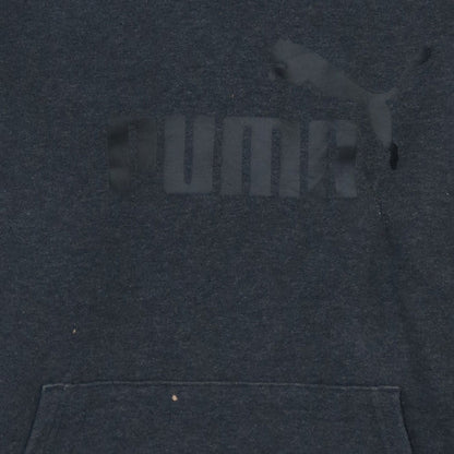 Puma Men's Black Pullover Hoodie S Regular Fit Graphic Logo