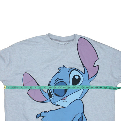 Disney Primark Women’s Grey Stitch Sweatshirt L Pullover Crew Neck