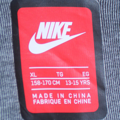 Nike Boys Grey Full Zip Hoodie XL 13-15 Years Hooded Sweatshirt
