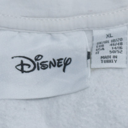 Disney Women White XL Walt Graphic Pullover Hoodie