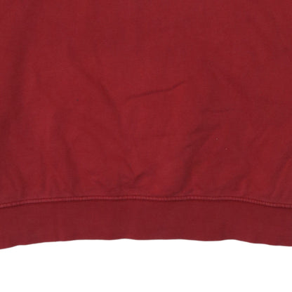 Champion Men Red XL Pullover Sweatshirt Crew Neck Logo Sports Fleece
