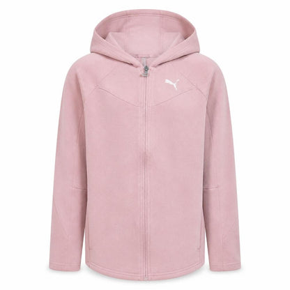 Puma Girls Pink Full Zip Fleece Hoodie 13-14 Years Hooded Sports Top