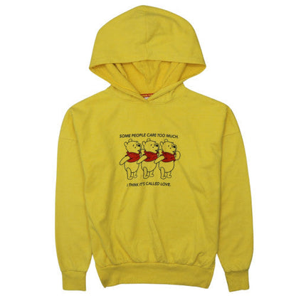 Disney Women's Yellow Winnie the Pooh Pullover Hoodie XS