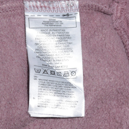 Adidas Womens Mauve Hooded Pullover Sweatshirt Size 12