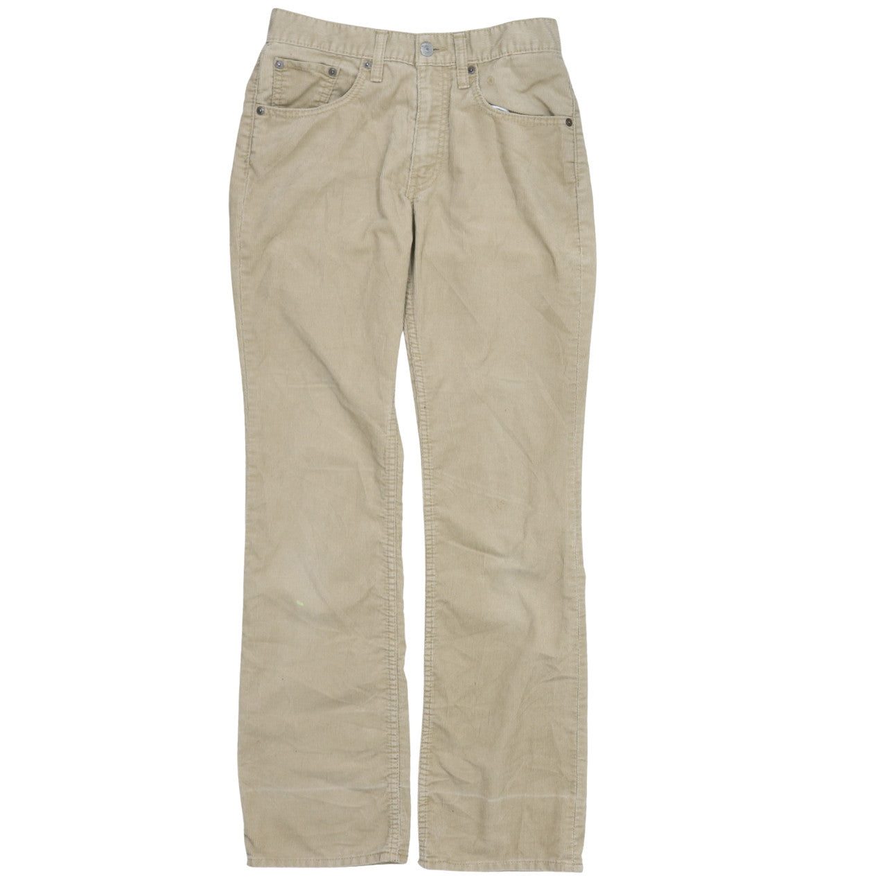 Levi Strauss & Co. Men's Beige Corduroy Chino Trousers 29x32 Regular Fit