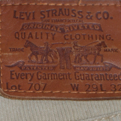 Levi Strauss & Co. Men's Beige Corduroy Chino Trousers 29x32 Regular Fit