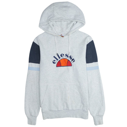 Ellesse Men's Grey XS Pullover Hoodie Embroidered Logo