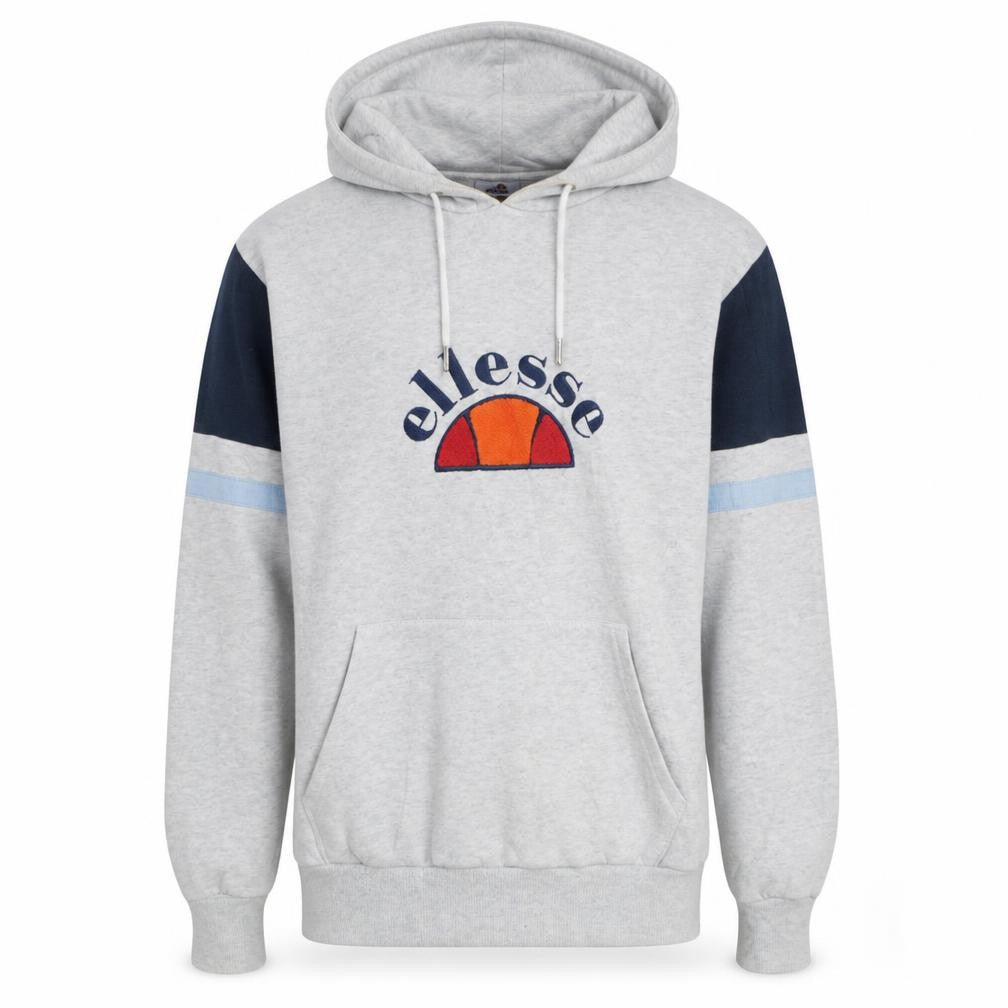 Ellesse Men's Grey XS Pullover Hoodie Embroidered Logo