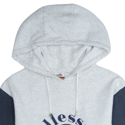 Ellesse Men's Grey XS Pullover Hoodie Embroidered Logo