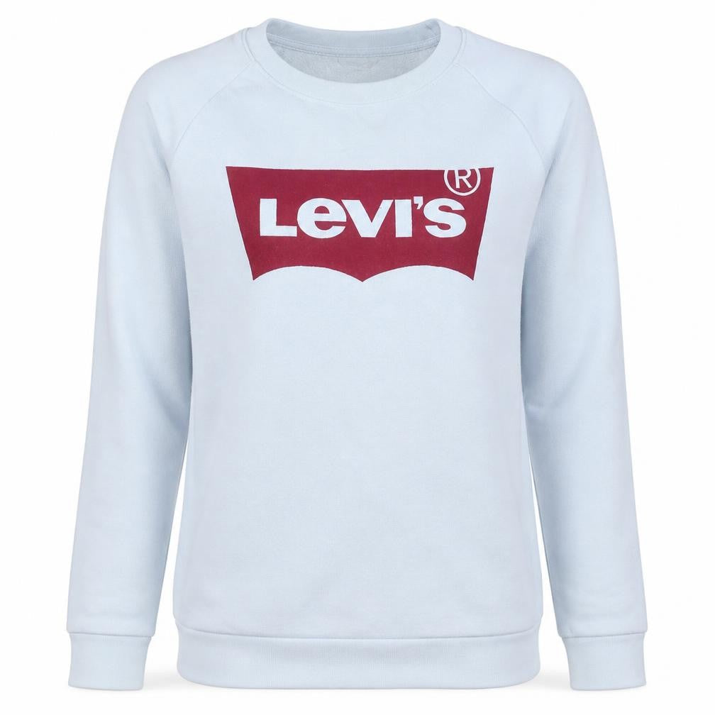 Levi's Mens White Logo Pullover Sweatshirt Size S Regular Fit