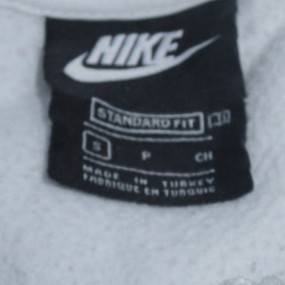 Nike Men White Pullover Hoodie S Sports Logo Fleece Sweatshirt