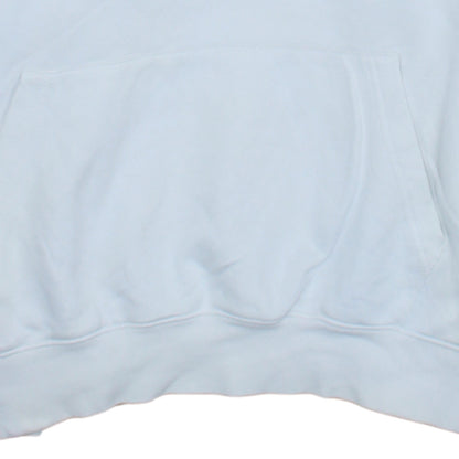 Nike Men White Pullover Hoodie S Sports Logo Fleece Sweatshirt
