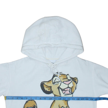 Disney x Primark Women White XS Hoodie with Lion King Graphic