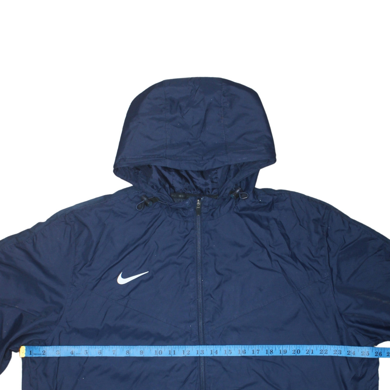 Nike Men's Blue XL Windbreaker Jacket Hooded Full Zip Sportswear