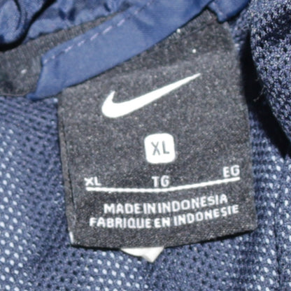 Nike Men's Blue XL Windbreaker Jacket Hooded Full Zip Sportswear