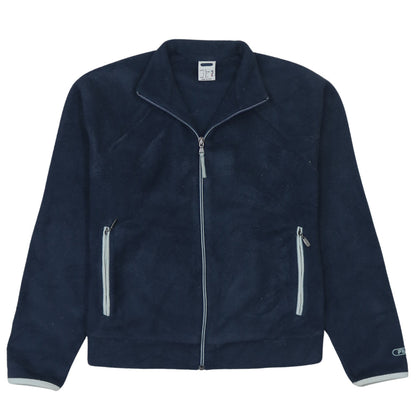 Fila Women's Blue Fleece Full Zip Jacket Size S