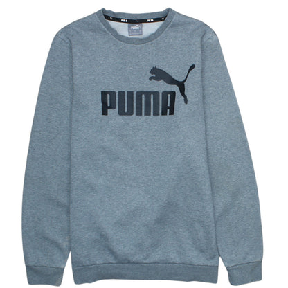 Puma Men's Grey Crew Neck Pullover Sweatshirt Size S