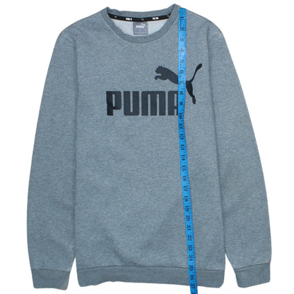 Puma Men's Grey Crew Neck Pullover Sweatshirt Size S