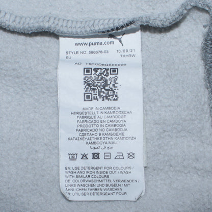 Puma Men's Grey Crew Neck Pullover Sweatshirt Size S