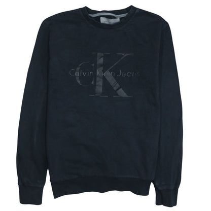 Calvin Klein Jeans Men's Black Small Crew Neck Sweatshirt